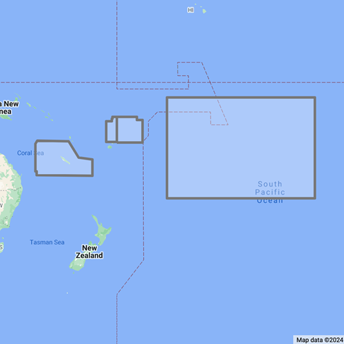 Rest of World - French Polynesia PC002 TZ Wide Chart für TZT..X Serie