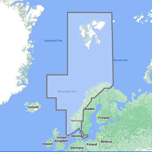 Norwegen EN002 TZ Wide Chart für TZT..X Serie