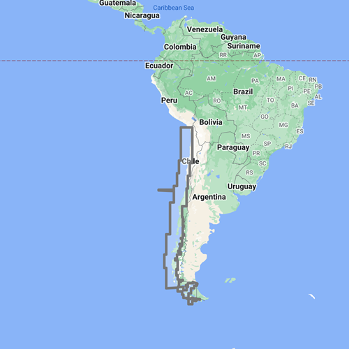 South America - Chile SA000 TZ Wide Chart für TZT..X Serie