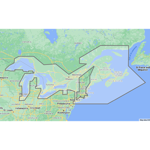 North America - Great Lakes NA007 TZ Wide Chart für TZT..X Serie