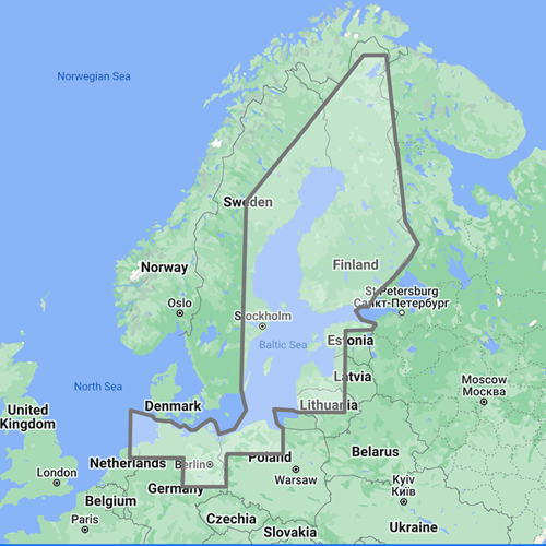 Baltic Sea EN004 TZ Wide Chart für TZT..X Serie